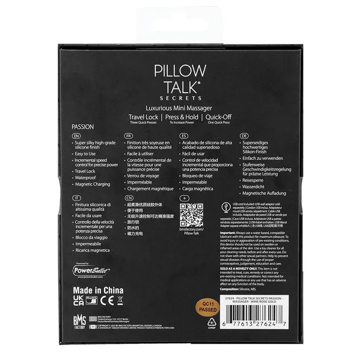 BMS Vibrators Pillow Talk Secrets Passion