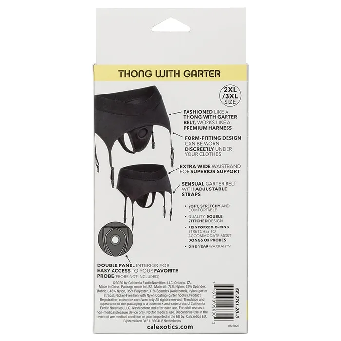 Boundless Thong with Garter2L3XL CAL EXOTICS Male Sex Toys