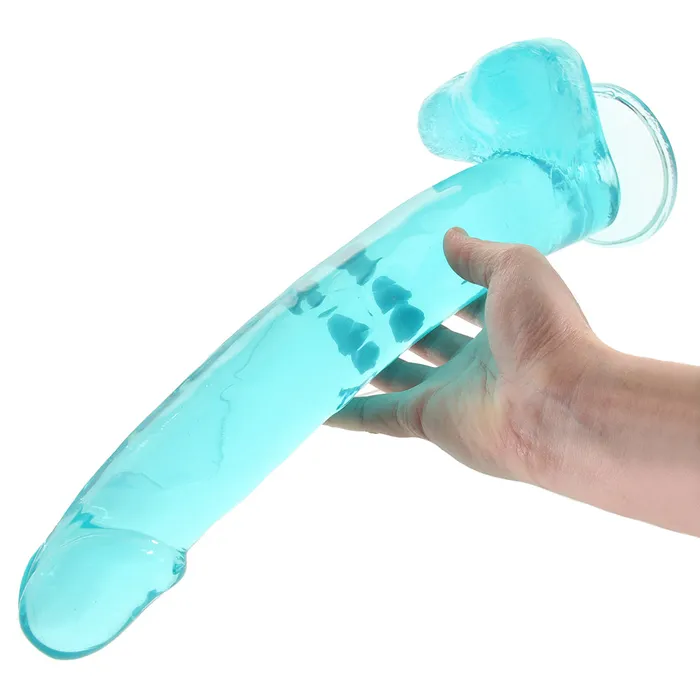 CalExotics Dildos Size Queen 12 Inch Jelly Dildo in Blue CalExotics Dildos Size Queen 12 Inch Jelly Dildo in Blue