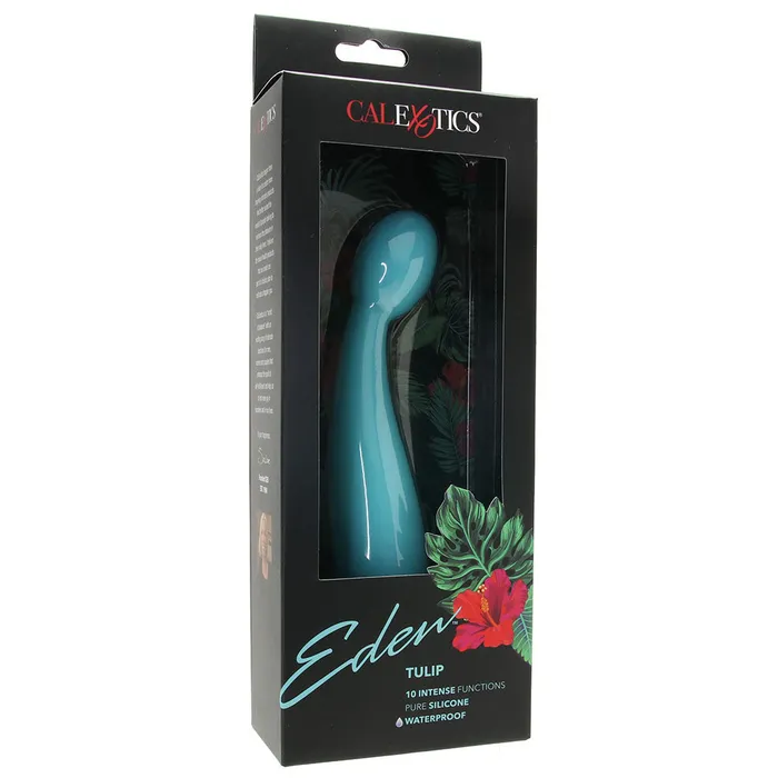 CalExotics Eden Silicone Tulip Vibe in Teal Vibrators CalExotics Eden Silicone Tulip Vibe in Teal Vibrators