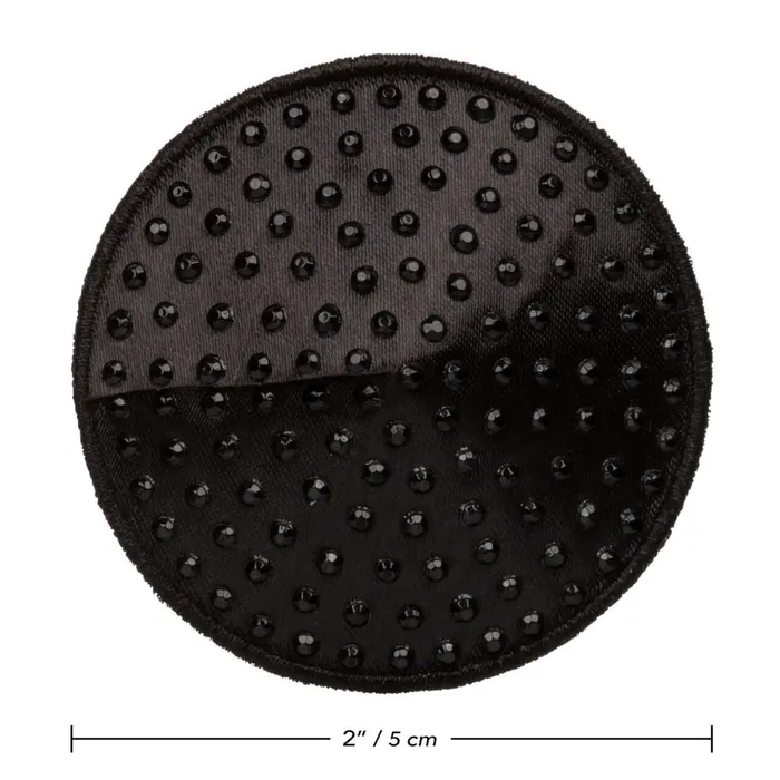 California Exotic Novelties Anal Radiance Round Gem Pasties Black
