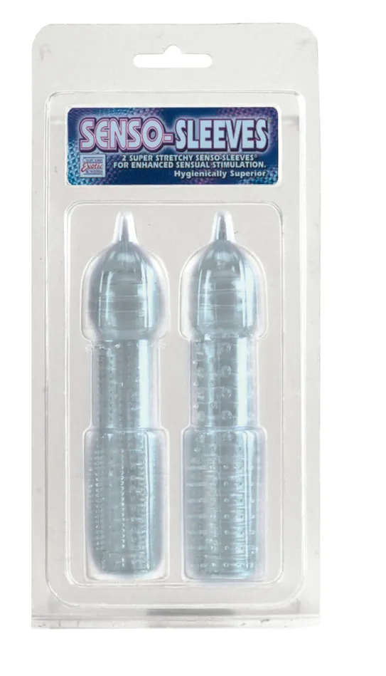 California Exotic Novelties Anal Senso Sleeves 2 Pack Clear