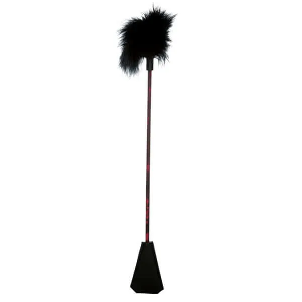 California Exotic Novelties Dildos Scandal DualEnded Feather Crop and Tickler Sensual Bondage Accessory