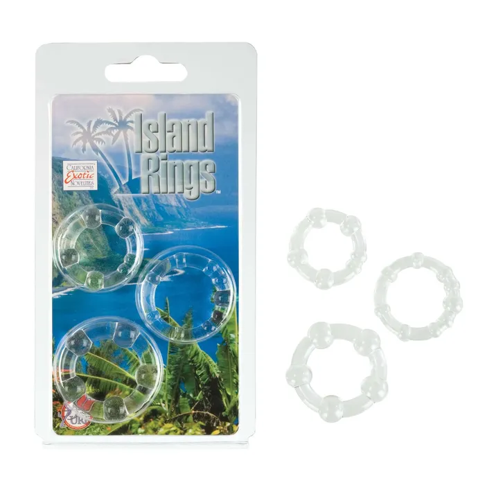 California Exotic Novelties Island Rings Clear Dildos