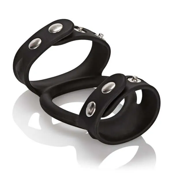 California Exotic Novelties Male Sex Toys Silicone Tri Snap C B Cage Fully Adjustable Erection Enhancer from California Exotic Novelties