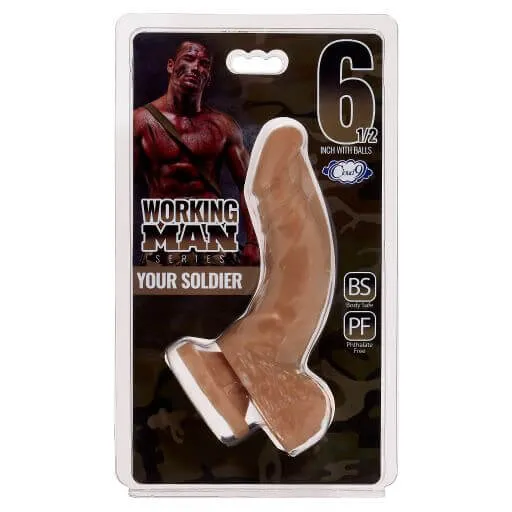 Cloud 9 Novelties Dildos Cloud 9 Working Man 65 inches Medium Skin Tone Tan Dildo with Balls Your Soldier Cloud 9 Novelties Dildos Cloud 9 Working Man 65 inches Medium Skin Tone Tan Dildo with Balls Your Soldier