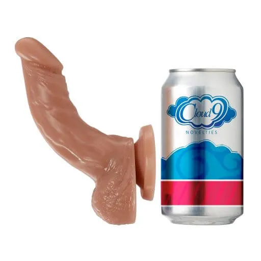 Cloud 9 Novelties Dildos Cloud 9 Working Man 65 inches Medium Skin Tone Tan Dildo with Balls Your Soldier