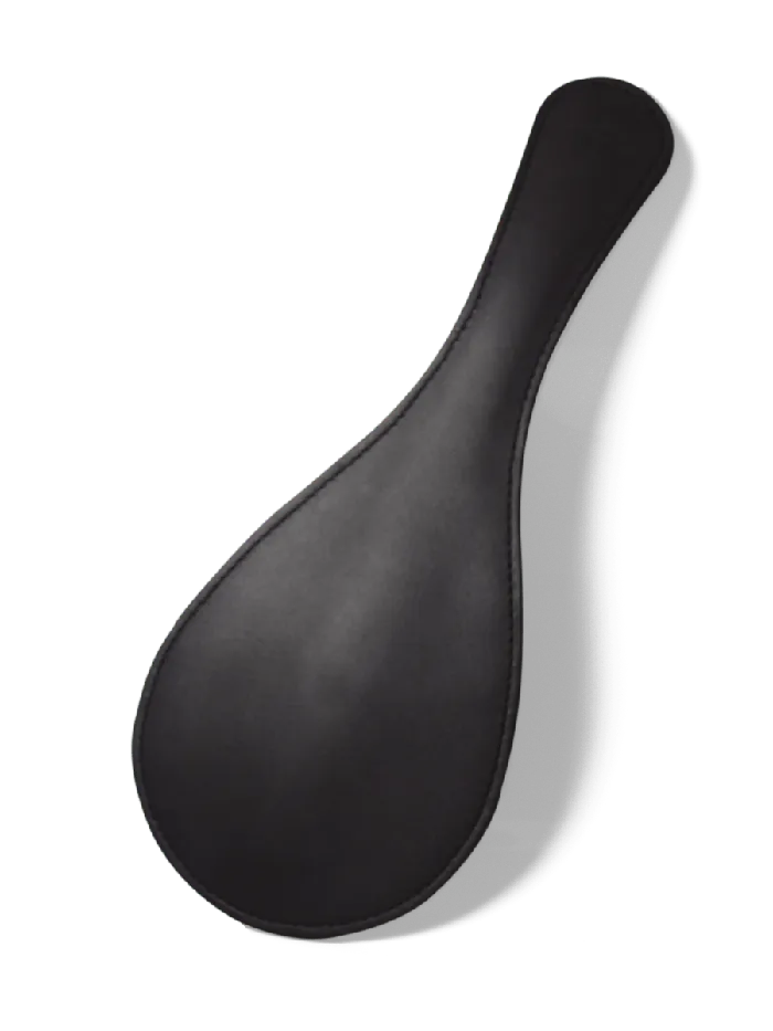 Coco de Mer Restraints Coco de Mer Black Leather Round Paddle