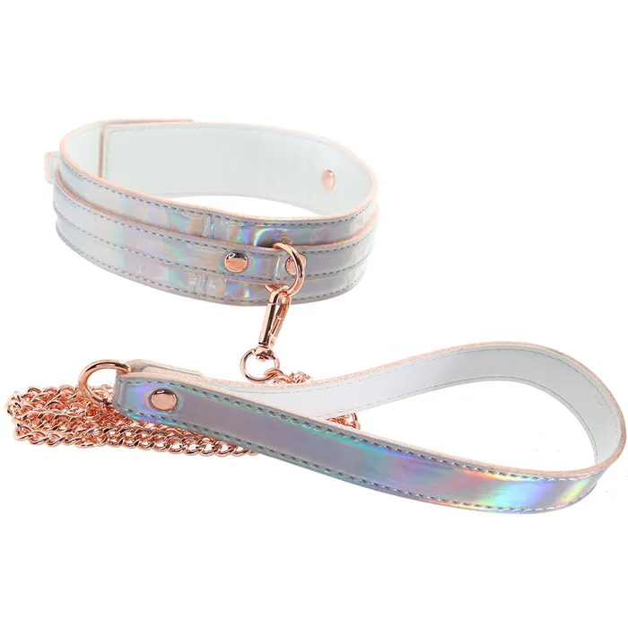 Couples Cosmo Bondage Holographic Collar and Leash ns novelties