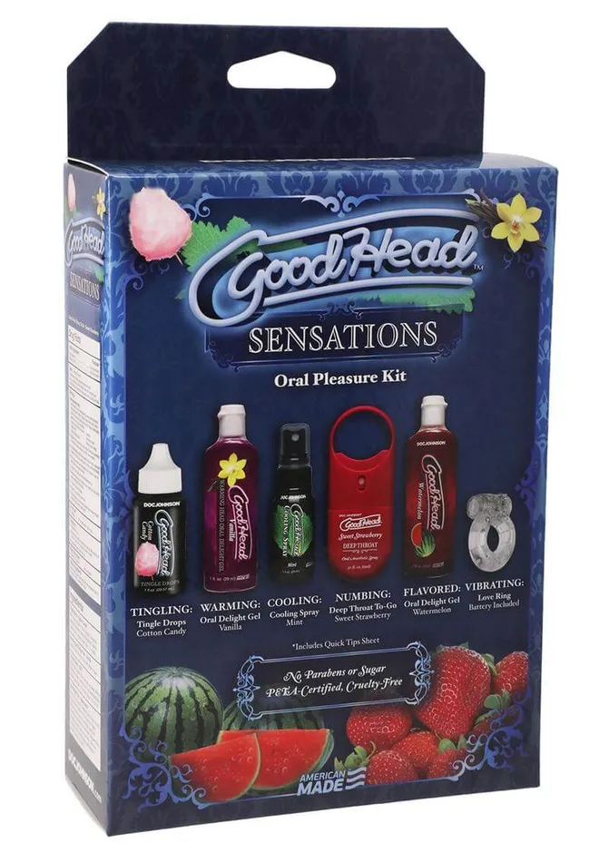 Couples Doc Johnson Enterprises Elevate Your Oral Game with the GoodHead Sensations Kit 6pk Couples Doc Johnson Enterprises Elevate Your Oral Game with the GoodHead Sensations Kit 6pk