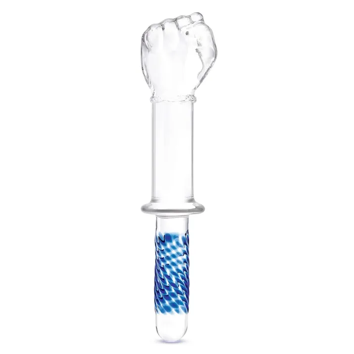 Dildos Gls 11 Inch Glass Fist Double Ended Dildo with Handle Grip Textured Ergonomic Design Electric Hustler Lingerie