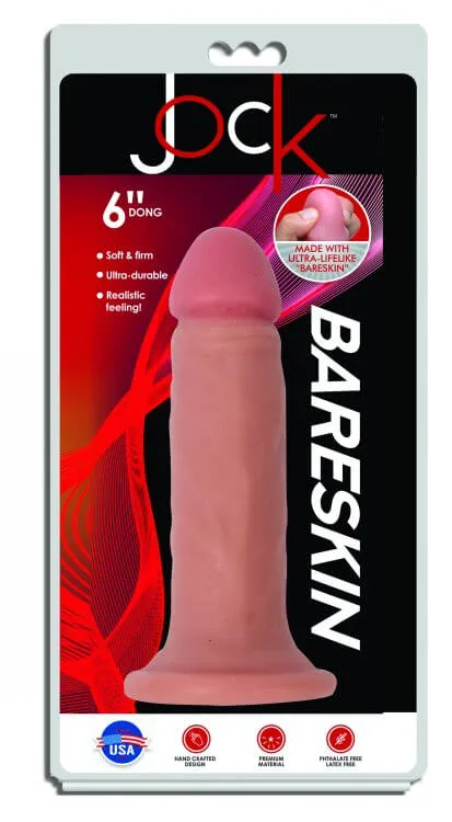 Dildos Jock Bareskin 6 inches Vanilla Light Skin Tone Beige Dildo CURVE NOVELTIES Dildos Jock Bareskin 6 inches Vanilla Light Skin Tone Beige Dildo CURVE NOVELTIES