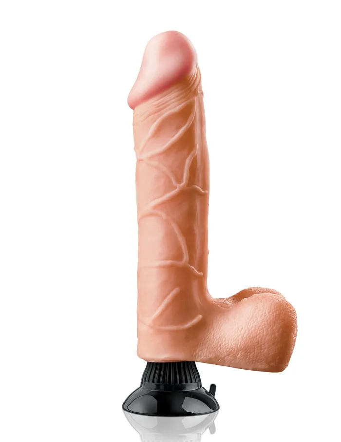 Dildos Pipedream Products Real Feel Deluxe No 11 11Inch Realistic Vibrator with Wallbanger Suction Cup