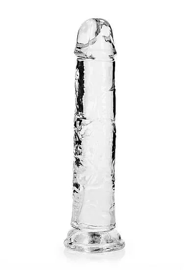Dildos SHOTS AMERICA Realrock Clear Realistic Dildo 8 inches Experience Crystal Clear Pleasure