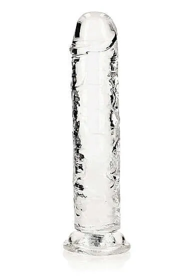 Dildos SHOTS AMERICA Realrock Clear Realistic Dildo 8 inches Experience Crystal Clear Pleasure