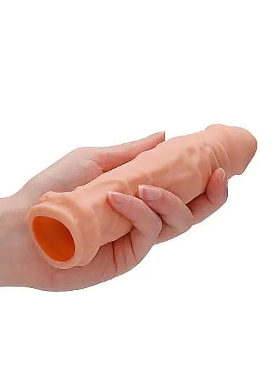Dildos SHOTS AMERICA Realrock Penis Sleeve 6 inches Flesh Light Skin Tone