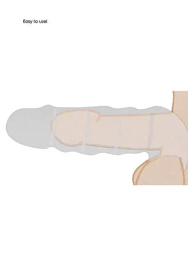 Dildos SHOTS AMERICA Realrock Penis Sleeve 9 Inches Experience the Ultimate Sensation with Shots Toys Medium Skin Tone Dong