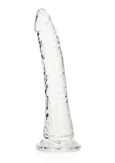 Dildos SHOTS AMERICA Realrock Slim Dildo 7 inches Transparent Clear Crystal Clear Pleasure