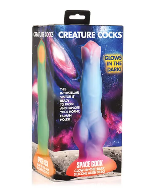 Dildos XR Brands Enter the Cosmos Creative Cocks Space Cock GlowInTheDark Silicone Dildo Dildos XR Brands Enter the Cosmos Creative Cocks Space Cock GlowInTheDark Silicone Dildo