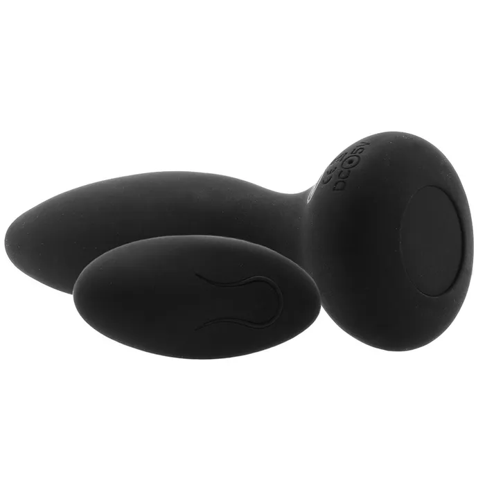 Doc Johnson Anal APlay Adventurous Vibrating Remote Butt Plug in Black Doc Johnson Anal APlay Adventurous Vibrating Remote Butt Plug in Black