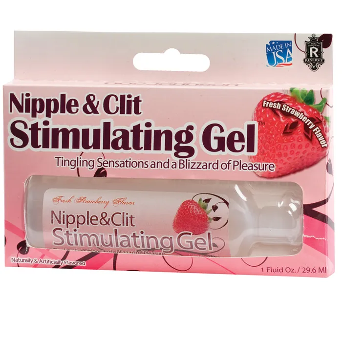 DOC JOHNSON Couples Nipple Clit Stimulating GelStrawberry 1oz