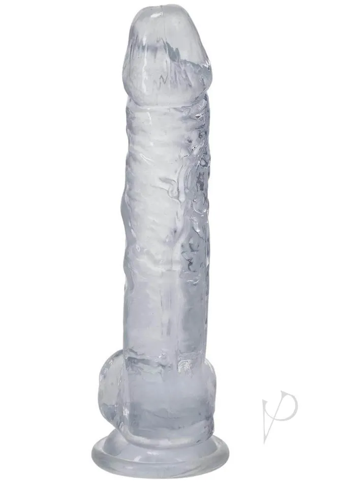 Doc Johnson Enterprises Anal Realistic 8Inch Clear Dildo with Suction Cup Base