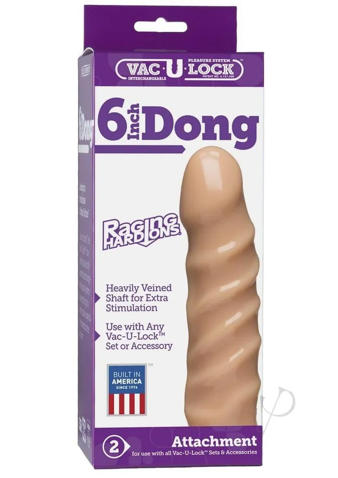 Doc Johnson Enterprises Dildos Doc Johnson VacULock 6Inch Raging HardOn Dong Doc Johnson Enterprises Dildos Doc Johnson VacULock 6Inch Raging HardOn Dong