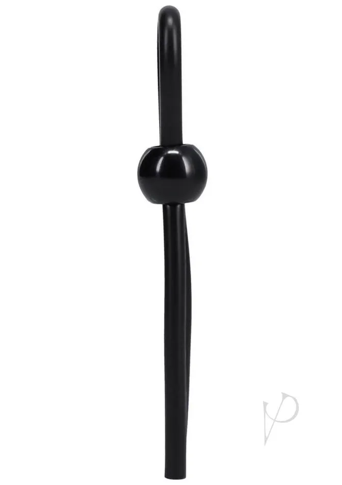 Doc Johnson Enterprises Male Sex Toys Rock Solid Lasso Single Lock Black Adjustable Silicone Cock Ring