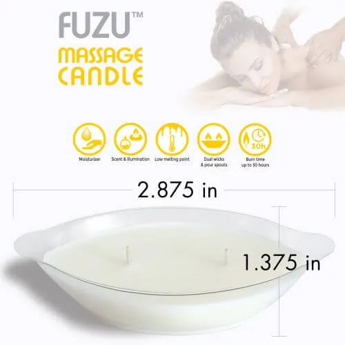 Doctor Love Couples Fuzu Massage Candle Fiji Dates and Lemon Peel 4 Oz