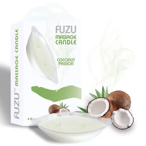 Doctor Love Vibrators Fuzu Coconut Passion Massage Candle 4 oz A Triple Treat of Romance Relaxation and Rejuvenation from Doctor Love