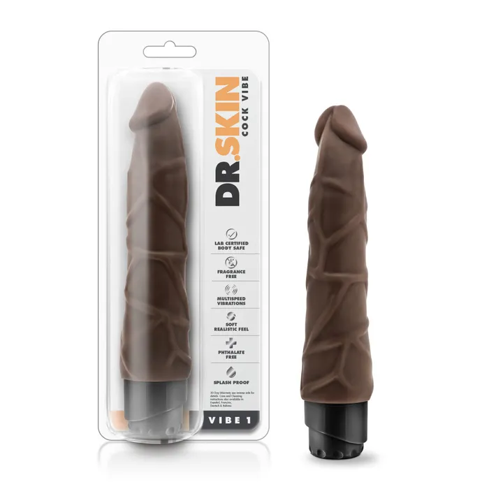 Dr Skin By Blush Cock Vibe 1 Realistic Chocolate 9Inch Long Vibrating Dildo Blush Vibrators Dr Skin By Blush Cock Vibe 1 Realistic Chocolate 9Inch Long Vibrating Dildo Blush Vibrators