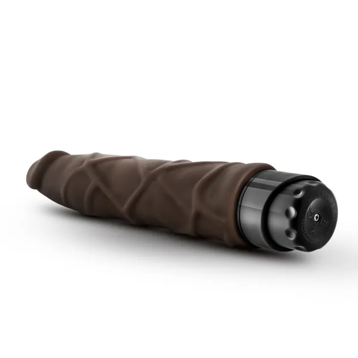 Dr Skin By Blush Cock Vibe 1 Realistic Chocolate 9Inch Long Vibrating Dildo Blush Vibrators
