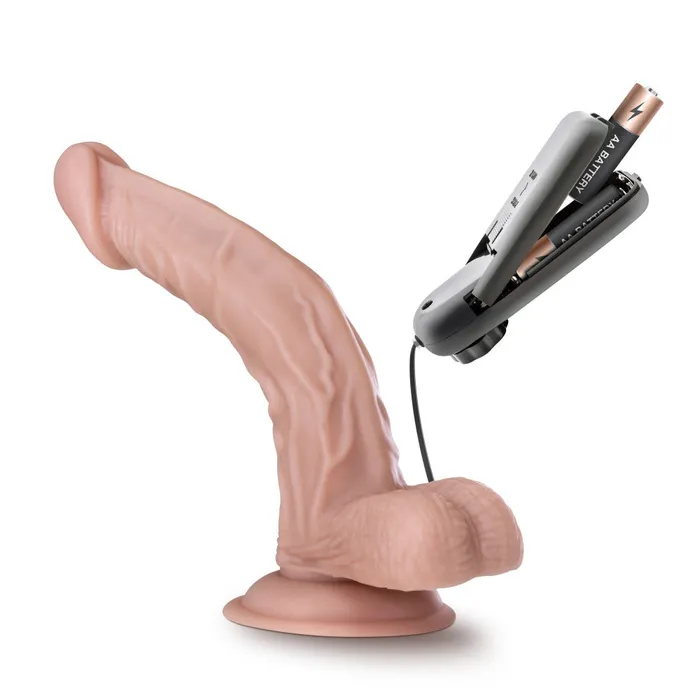 Dr Skin By Blush Dr Sean Realistic GSpot Vanilla 8Inch Long Remote Control Vibrating Dildo With Suction Cup Base Blush Female Sex Toys
