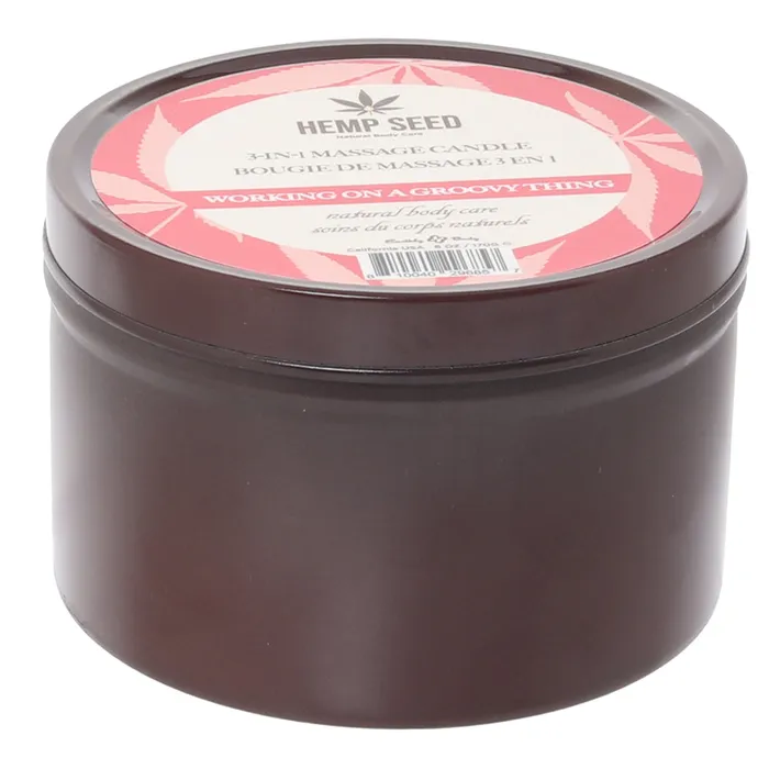 Earthly Body Female Sex Toys 3in1 Massage Candle 6oz170g in Working On A Groove Thing