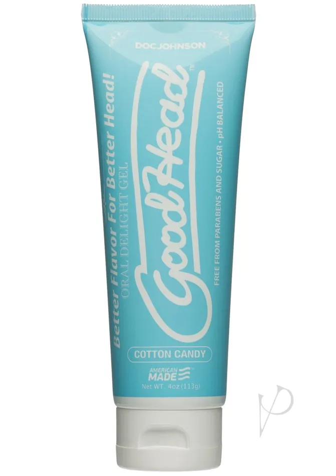 Enhancers Doc Johnson Enterprises Elevate Your Intimate Moments with GoodHead Oral Delight 4 Oz Cotton Candy Gel