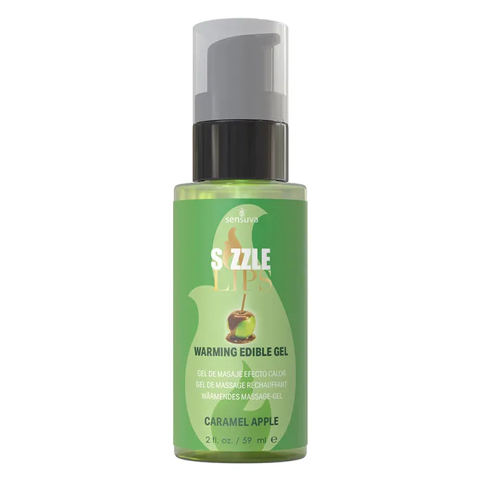 Enhancers SENSUVA Sensuva Sizzle Lips Warming GelCaramel Apple 2oz