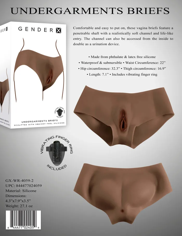 Evolved Novelties Anal Experience Ultimate Comfort and Versatility with Gender X Undergarments Briefs Dark