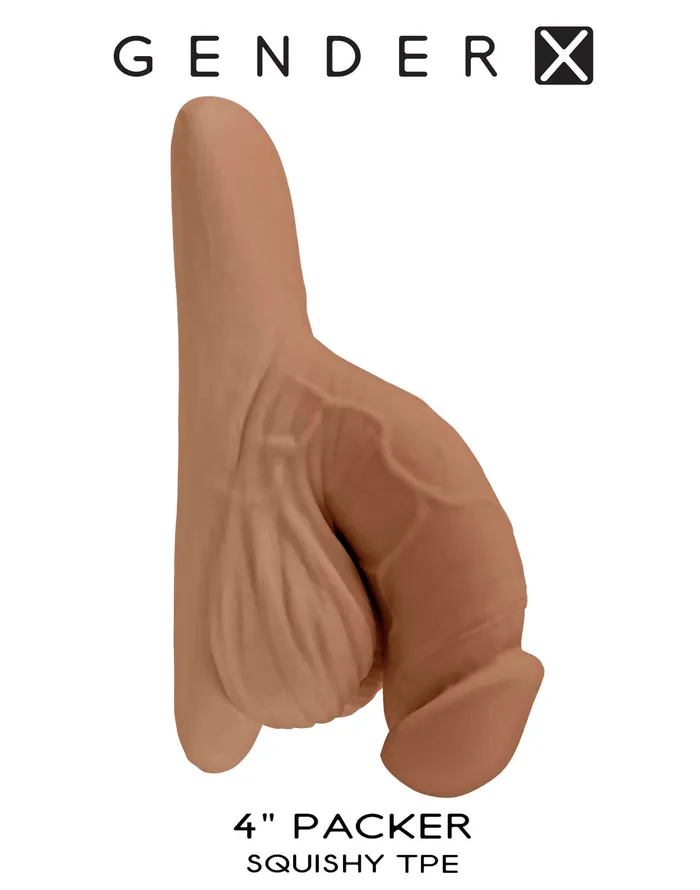 Evolved Novelties Dildos Gender X 4 inches Packer Dildo Medium Skin Tone