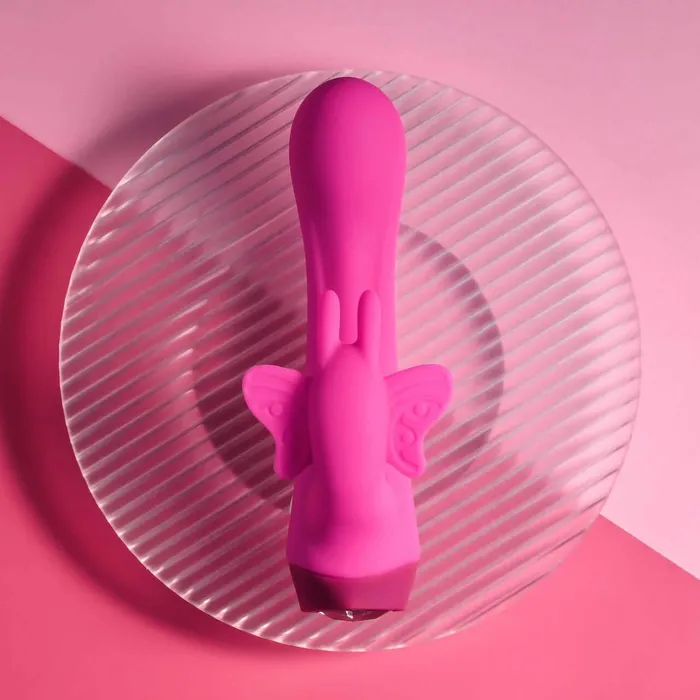 Evolved Novelties Female Sex Toys Selopa Butterfly Love Powerful Petite Vibrator with Curved Shaft