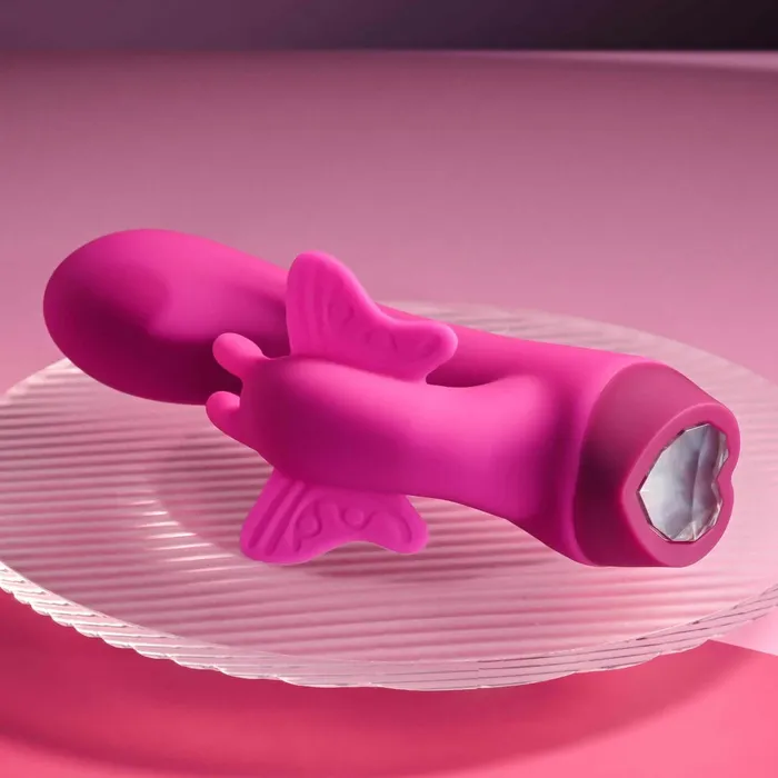 Evolved Novelties Female Sex Toys Selopa Butterfly Love Powerful Petite Vibrator with Curved Shaft