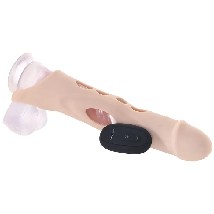 Evolved Novelties Male Sex Toys Zero Tolerance Big Boy Vibrating Extender in Light