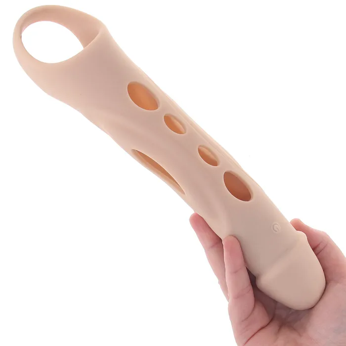 Evolved Novelties Male Sex Toys Zero Tolerance Big Boy Vibrating Extender in Light