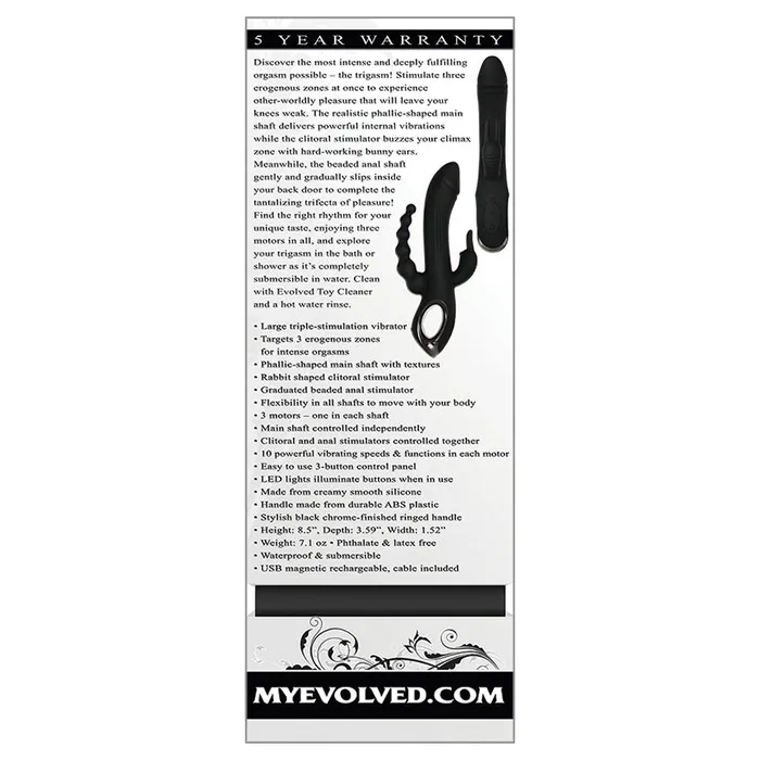 Evolved TrifectaBlack EVOLVED Vibrators