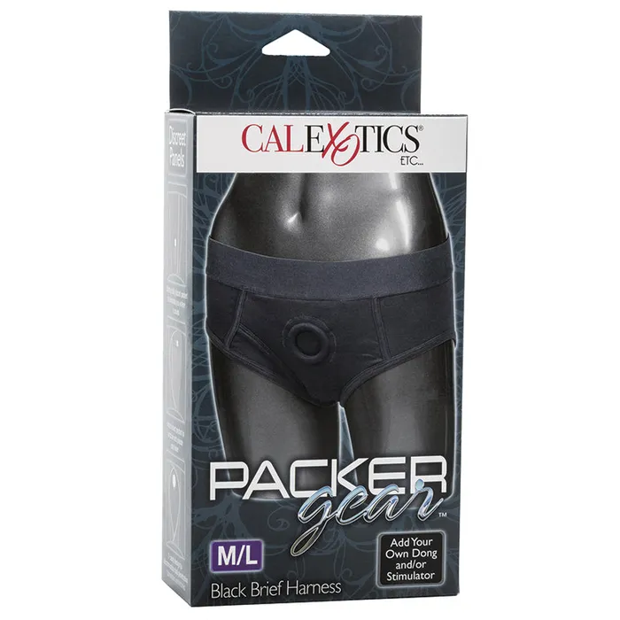 Female Sex Toys CAL EXOTICS Packer Gear Brief HarnessBlack ML