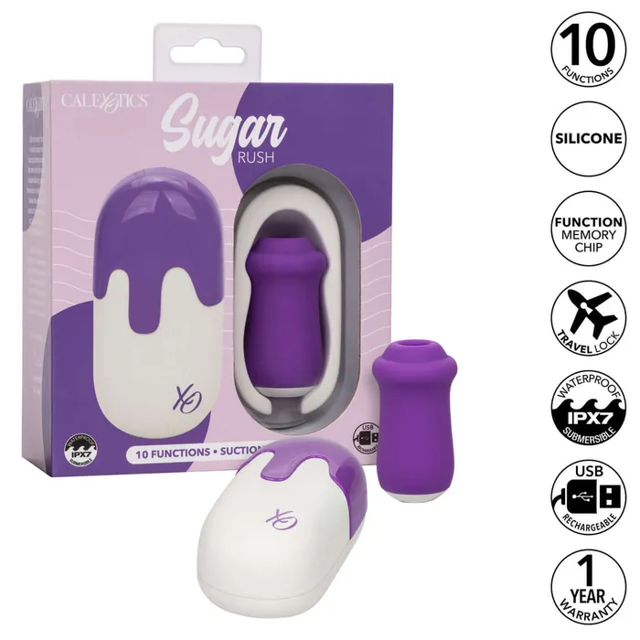 Female Sex Toys California Exotic Novelties Elevate Your Pleasure with the Sugar Rush Suction Stimulator