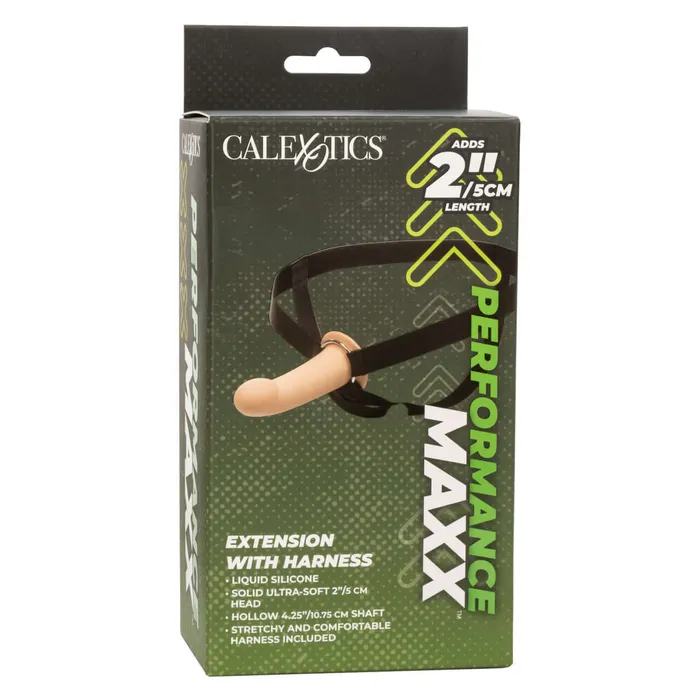 Female Sex Toys California Exotic Novelties Performance Maxx Extension with Harness Ivory Light Skin Tone