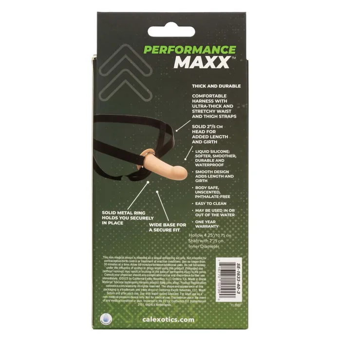 Female Sex Toys California Exotic Novelties Performance Maxx Extension with Harness Ivory Light Skin Tone