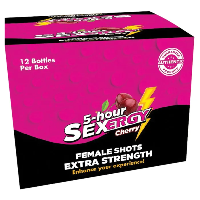 Female Sex Toys COUSINS GROUP Sexergy Liquid Shot Female Display of 