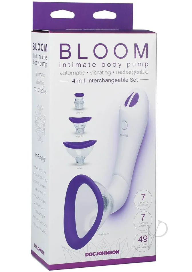 Female Sex Toys Doc Johnson Enterprises Bloom Intimate Body Pump in Purple Elevate Your Pleasure Female Sex Toys Doc Johnson Enterprises Bloom Intimate Body Pump in Purple Elevate Your Pleasure