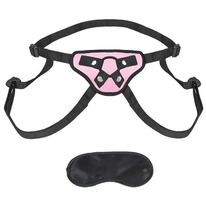 Female Sex Toys ELECTRIC NOVELTIES Lux Fetish Pretty in Pink Strapon HarnessPink